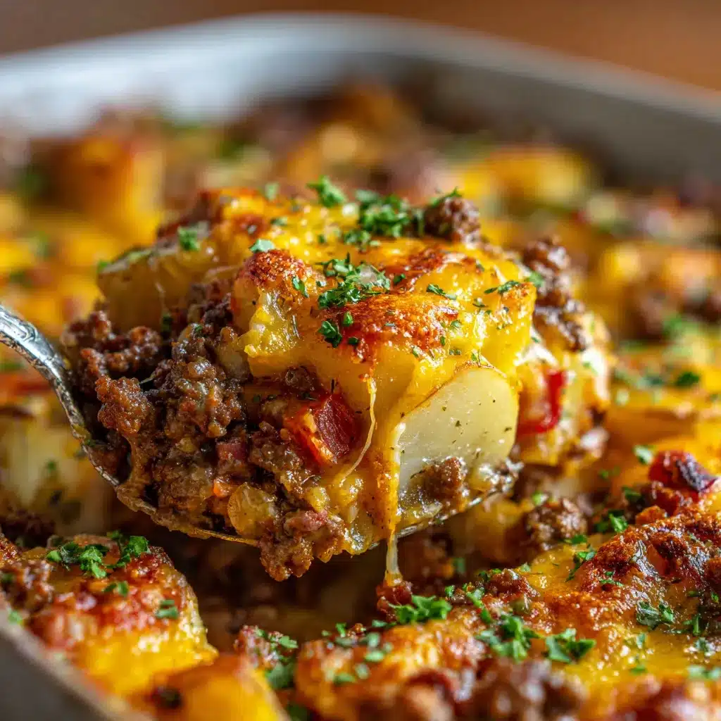 Delicious Cheesy Ground Beef Potato Casserole One Pan Meal 9 Cheesy Ground Beef upscaled 68e296b6b4d4a