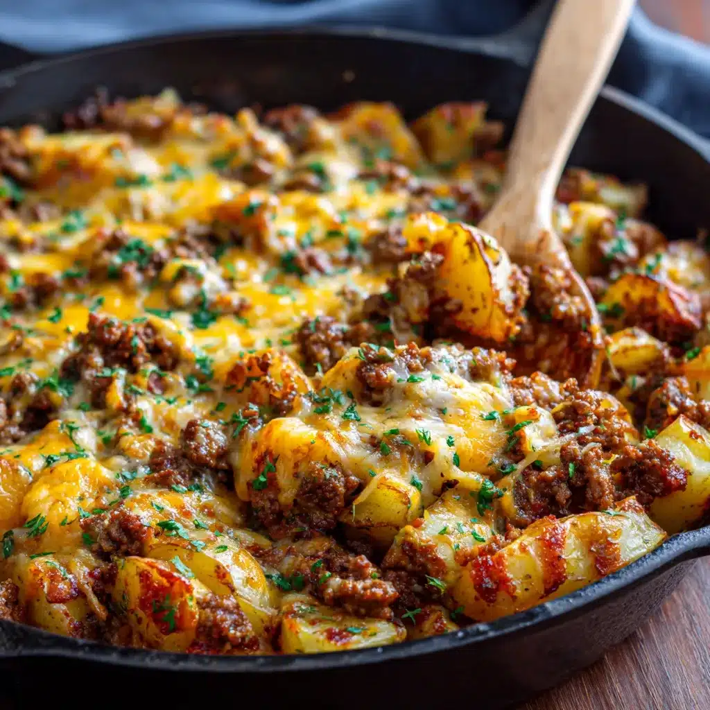 Delicious Cheesy Ground Beef Potato Casserole One Pan Meal 10 Cheesy Ground Beef upscaled 68e2981f8bd83