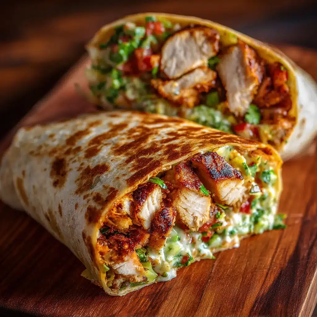 Easy Chipotle Ranch Grilled Chicken Burrito