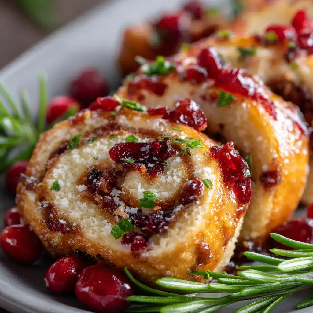 Festive Christmas Cranberry Roll Ups