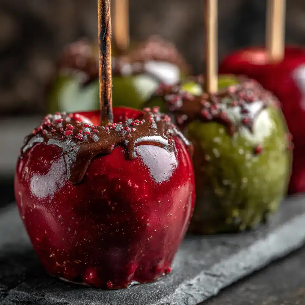 Poison Toffee Apples for Halloween