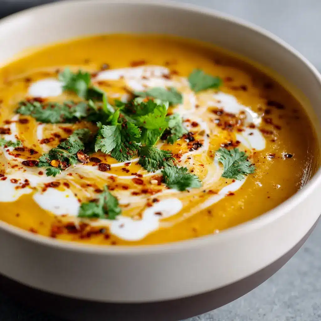 Spicy Butternut Squash Sweet Potato Soup