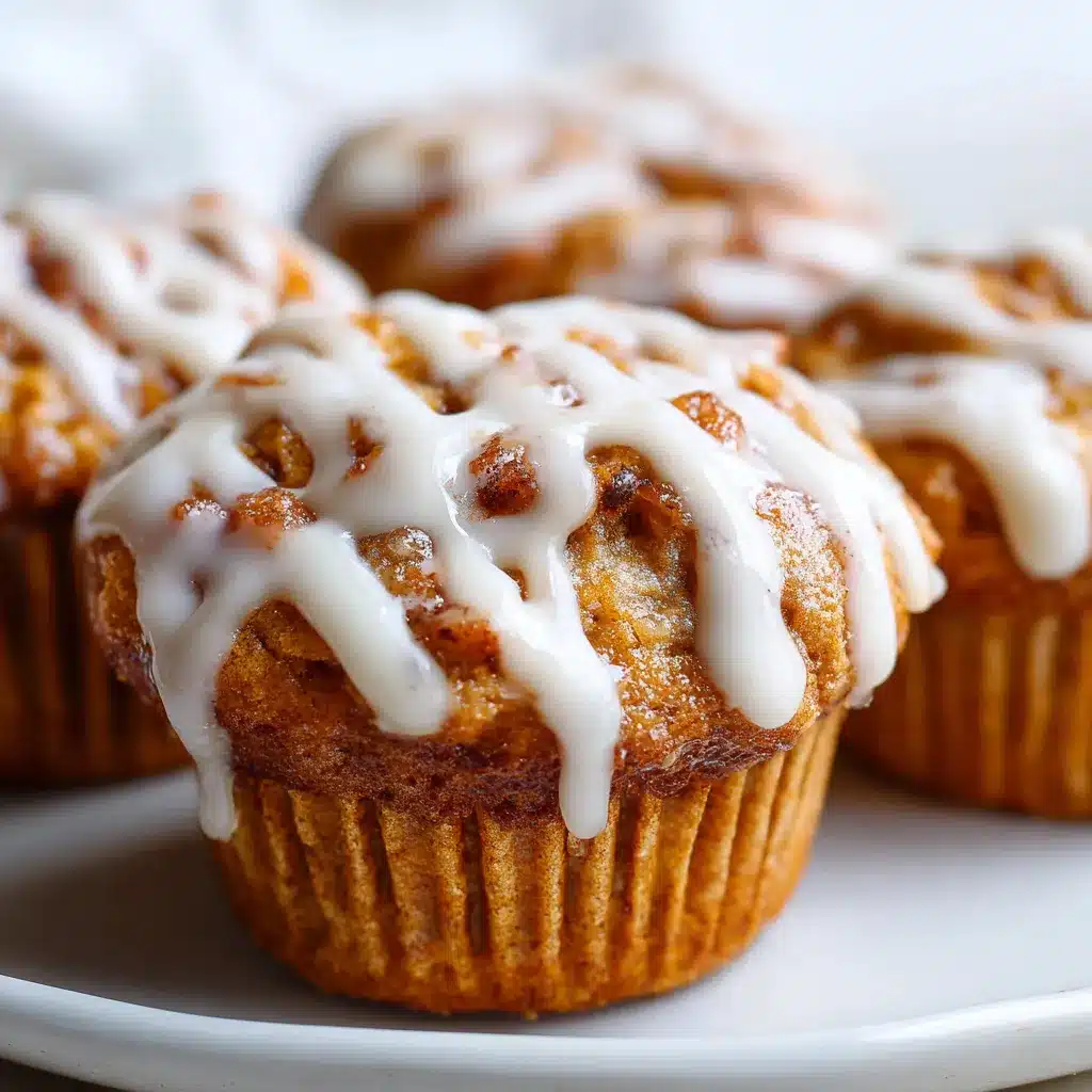 The Best Pumpkin Cinnamon Roll Muffins Ever