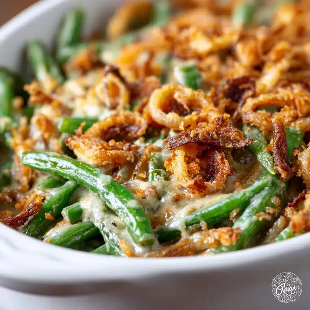 Savory Green Bean Casserole Quick Easy Holiday Recipe 8 green bean casserole upscaled 68ed859ec5362