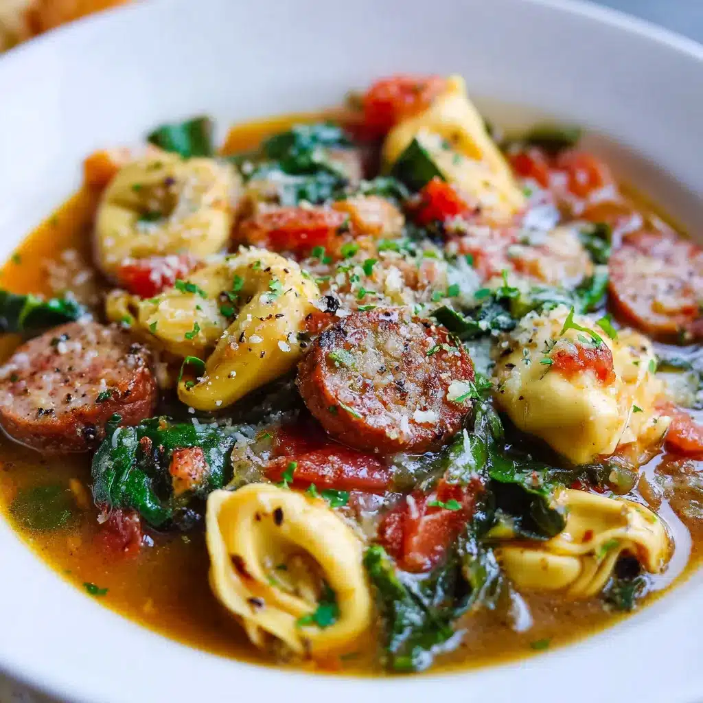 Savory Sausage Tortellini Soup Easy Hearty Delicious Recipe 8 sausage tortellini soup upscaled 68dfca76e66fe