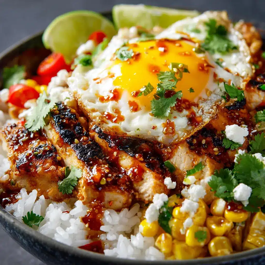 street corn chicken rice bowl